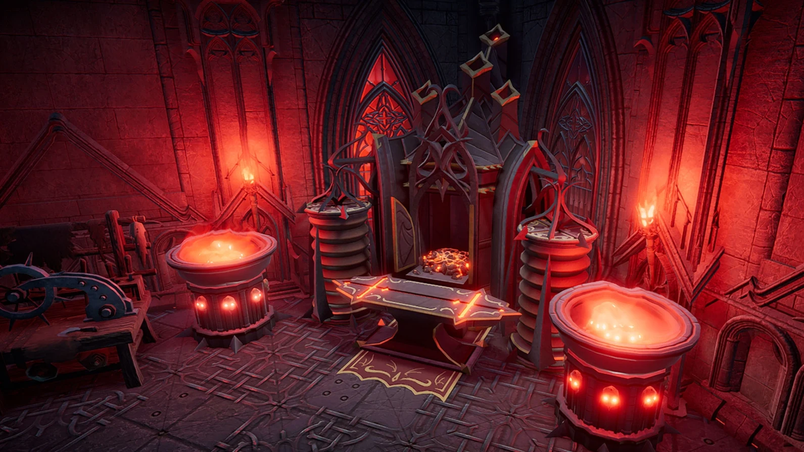 Official V Rising crafting station image used as mod setup context