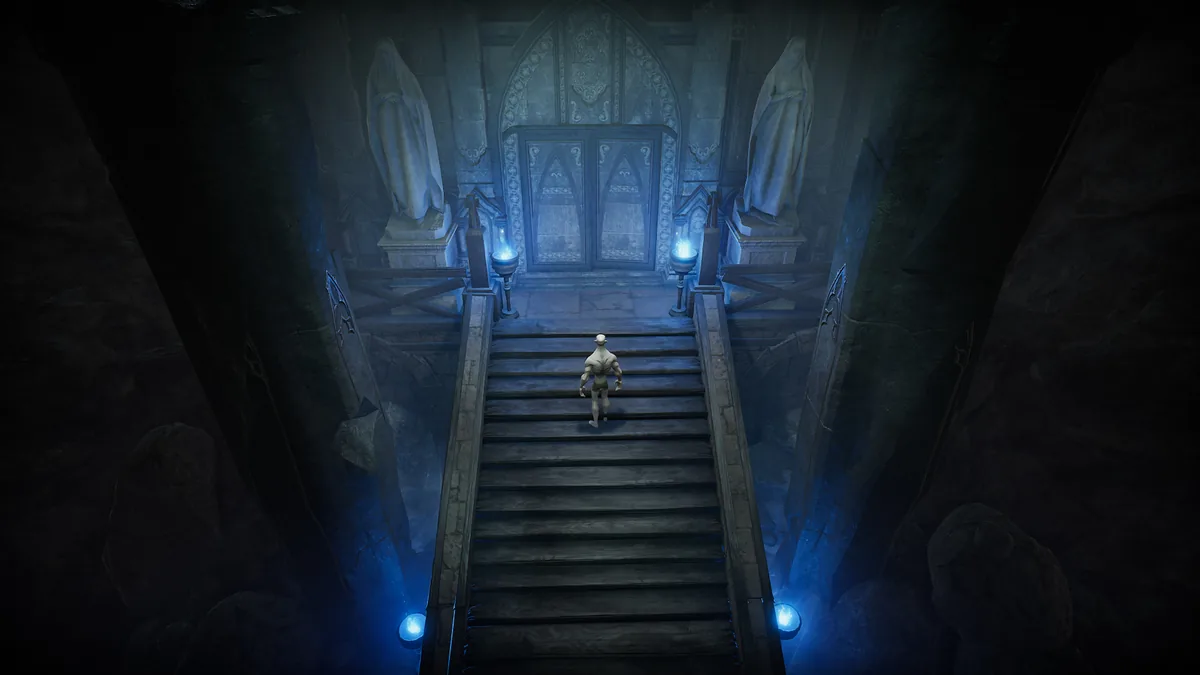 Official V Rising gothic interior scene used as mod guide gameplay context